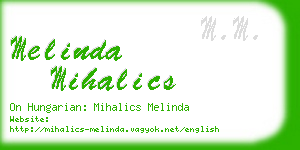 melinda mihalics business card